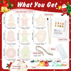 Gingerbread Christmas Ornaments Paint by Numbers
