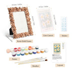 White Daffodil Mini Framed Paint by Numbers