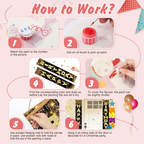 Birthday Wishes Hanging Scroll Paint by Numbers Kit