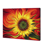 Blazing Sunflower Paint By Numbers