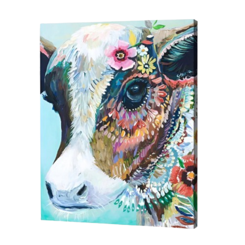 Blossom Cow Paint by Numbers