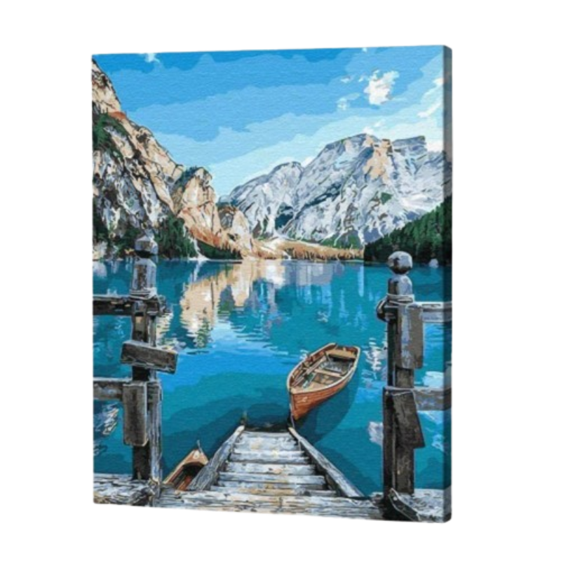 Blue Water Lake Paint by Numbers