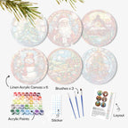 Christmas Cheer 6-Piece Paint by Numbers Placemat