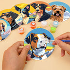 Dog Portrait Paint by Numbers Coasters