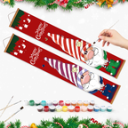 Festive Gnome Duo Hanging Scroll Paint by Numbers Kit