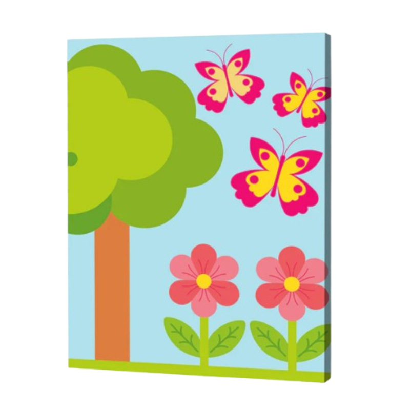 Flowers & Butterflies Paint by Numbers for Kids