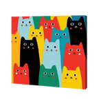 Happy Cats, Kids Paint By Numbers