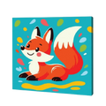 Happy Fox, Kids Paint By Numbers
