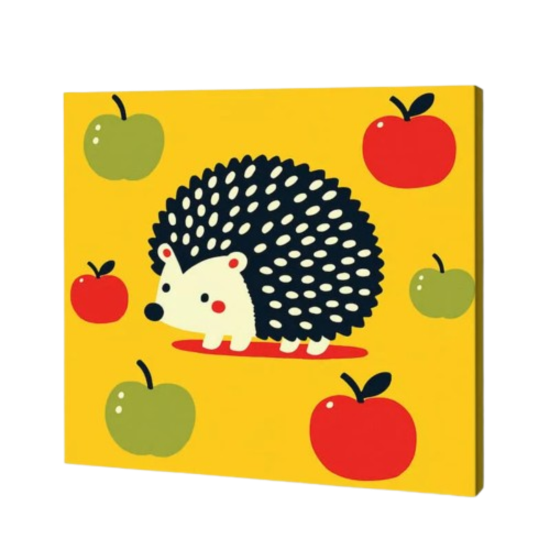Happy Hedgehog, Kids Paint By Numbers