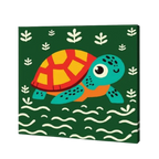 Happy Turtle, Kids Paint By Numbers