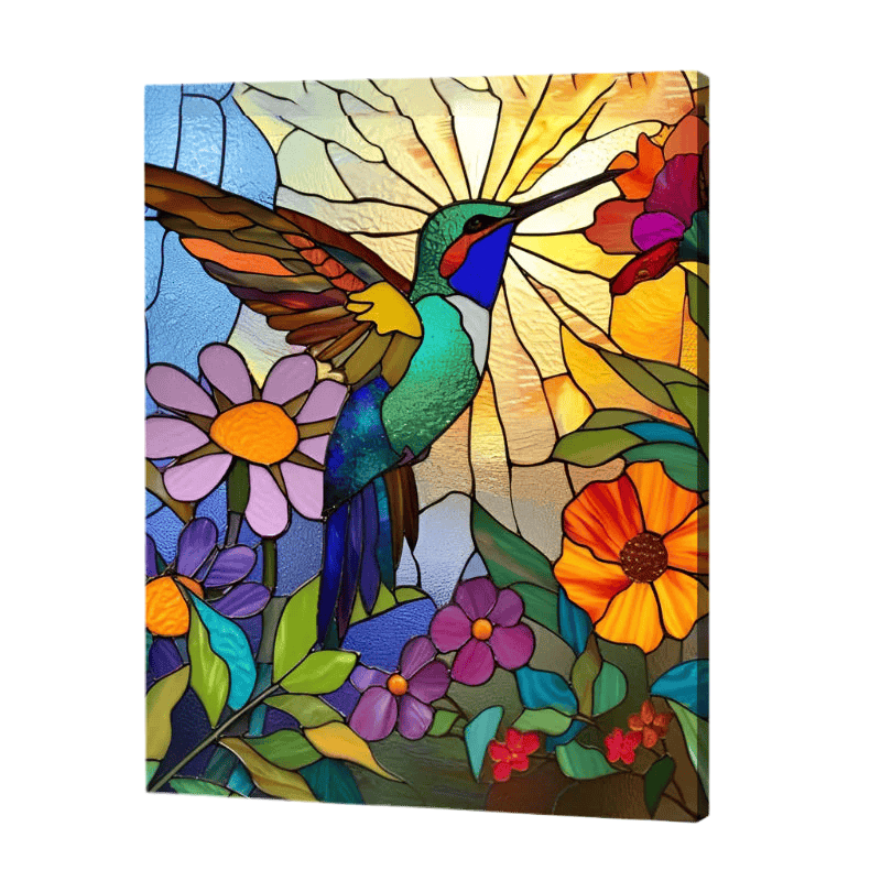 Humming bird Harmony Paint by Numbers
