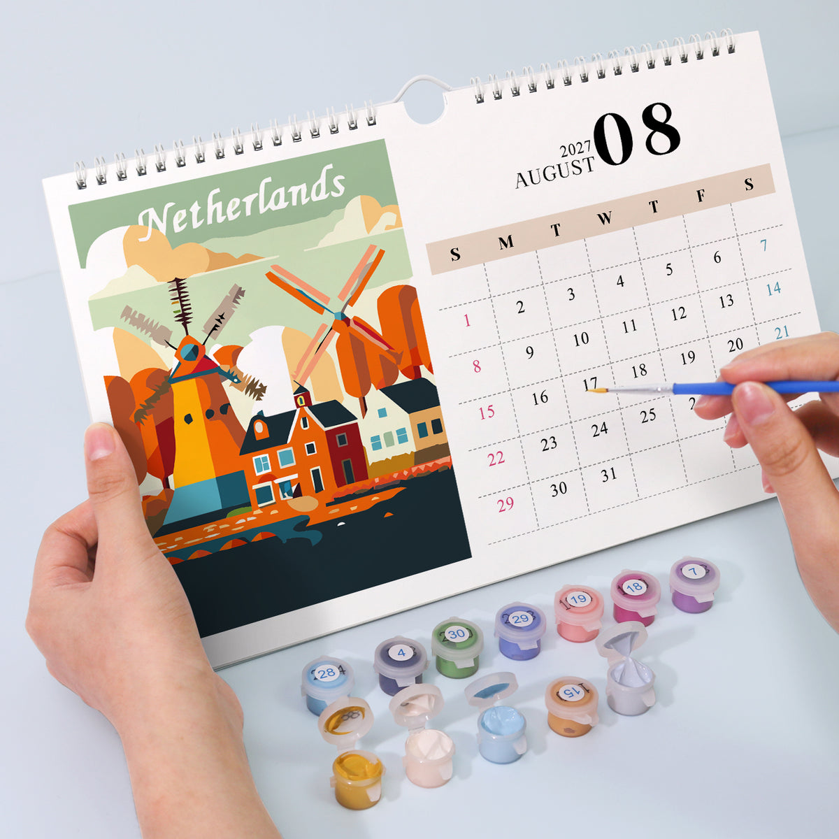 Landmark Paint by Numbers Calendar