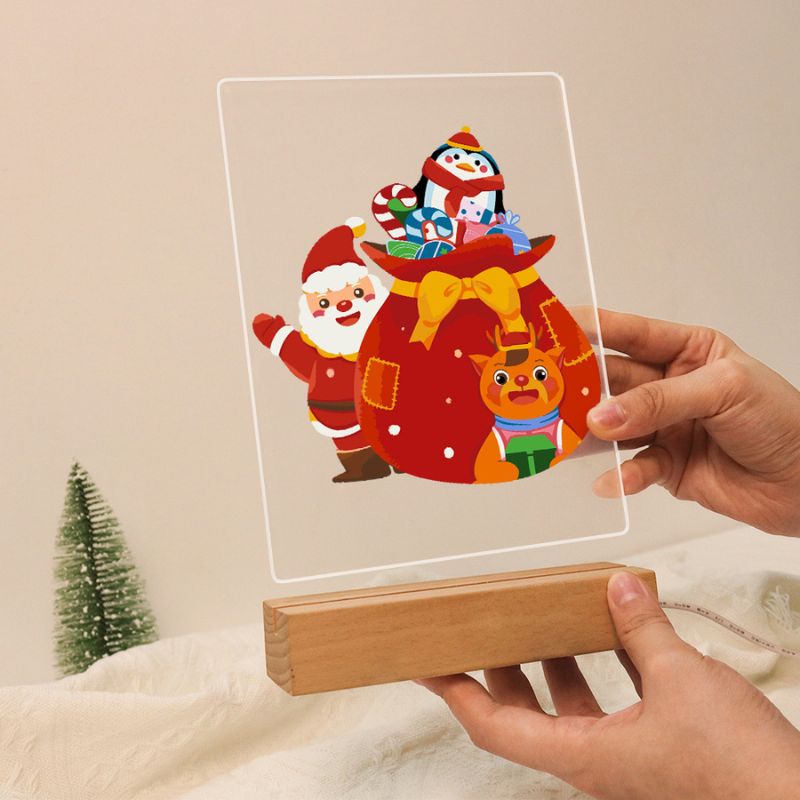 Merry Christmas Gift Crew LED Paint by Numbers