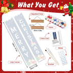Merry Christmas Hanging Scroll Paint by Numbers Kit