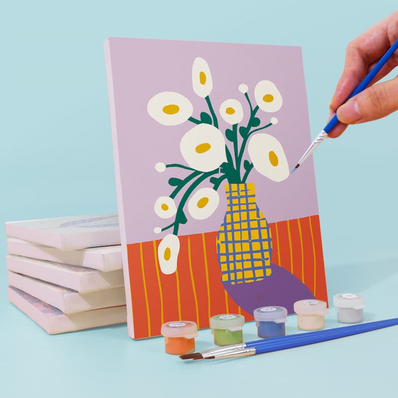 Modern Blooms - 6 Mini Paintings