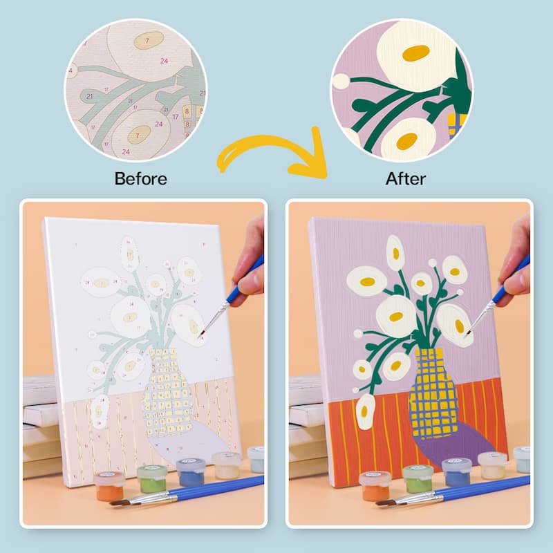 Modern Blooms - 6 Mini Paintings