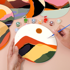 Modern Sunset Landscapes 6-Pieces Paint by Numbers Placemat