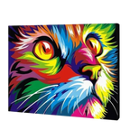Multicolor Cat Paint by Numbers