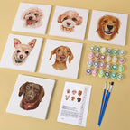 Lovely Dogs - 6 Mini Paintings