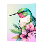 Pastel Humming bird Bliss Paint by Numbers