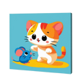 Playful Kitty, Kids Paint By Numbers