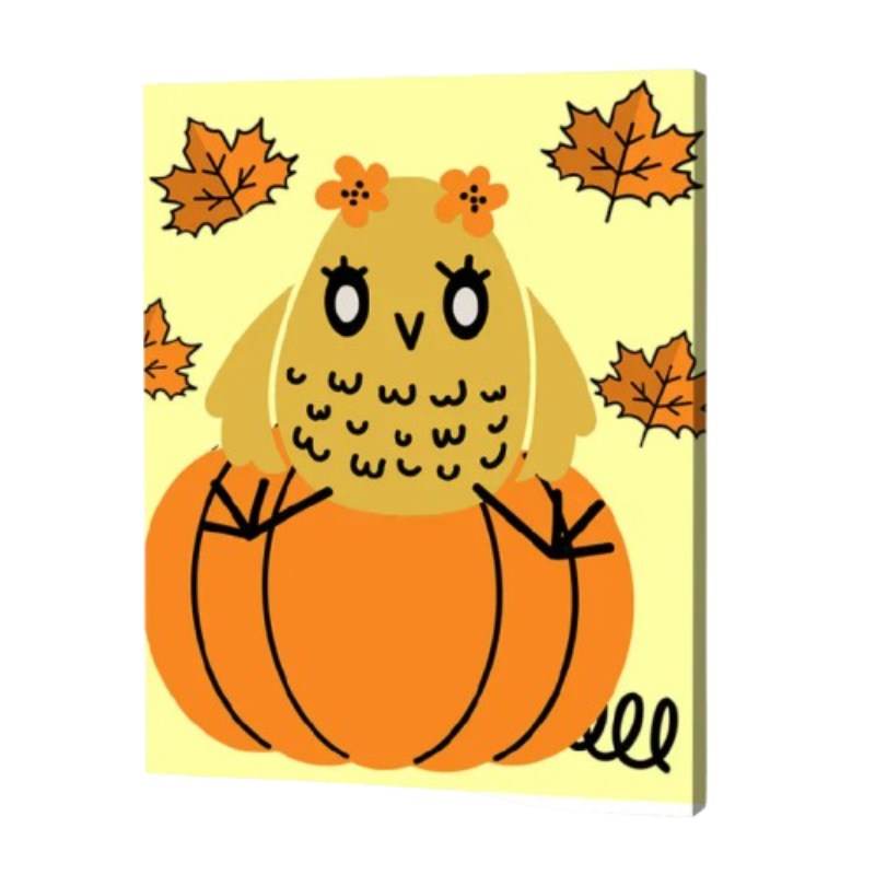 Pumpkin, Paint by Numbers for Kids