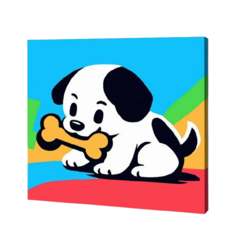 Puppy Play, Kids Paint By Numbers