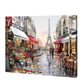 Rainy in Paris Paint by Numbers Art Kit