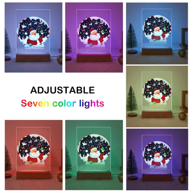 Santa’s Christmas Snow Globe LED Paint by Numbers