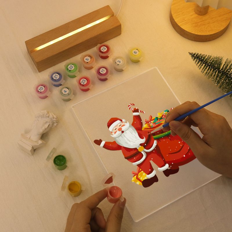Santa’s Festive Candy Sack LED Paint by Numbers