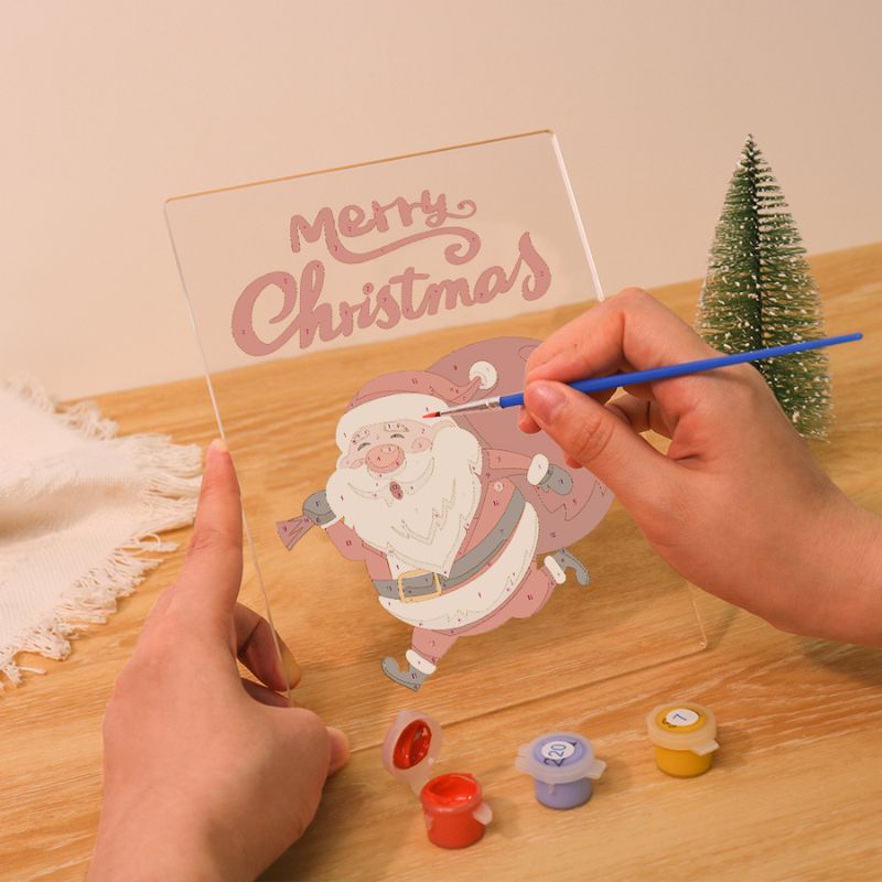 Santa’s Merry Gift Delivery LED Paint by Numbers