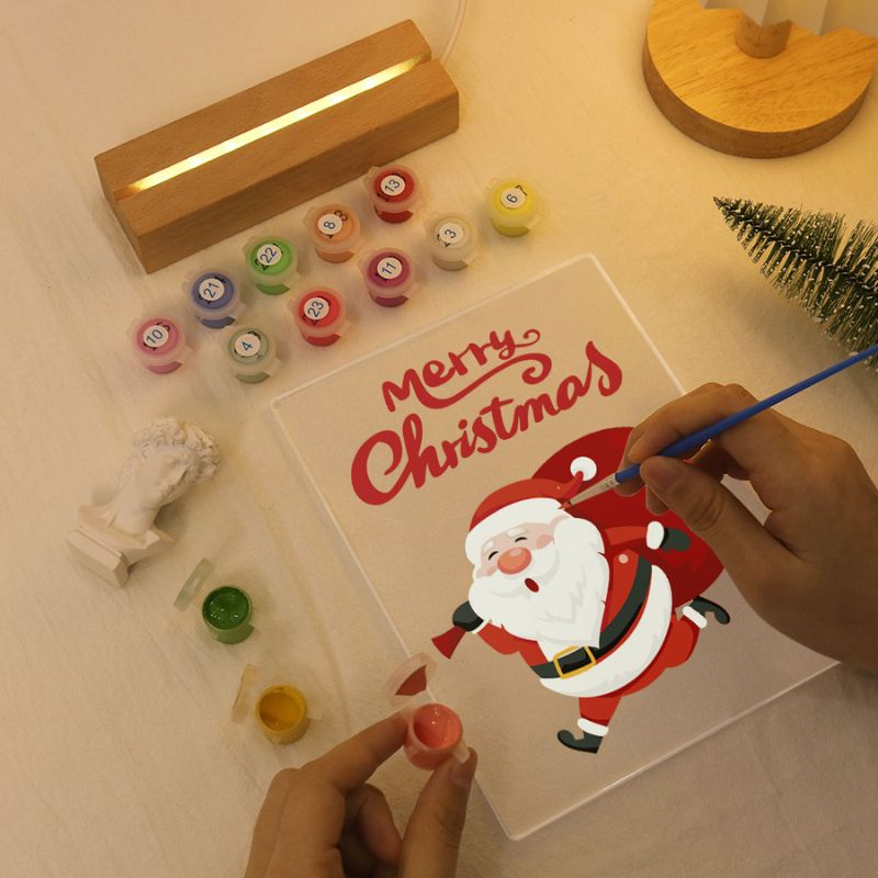 Santa’s Merry Gift Delivery LED Paint by Numbers