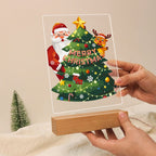 Santa and Reindeer Festive Tree LED Paint by Numbers