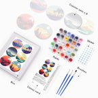 Scenic Mountain Landscapes Paint by Numbers Coasters