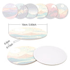 Scenic Mountain Landscapes Paint by Numbers Coasters